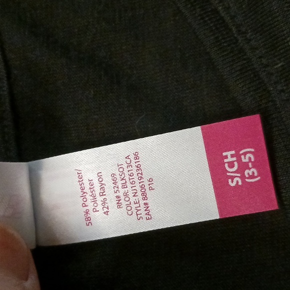 NWT No Boundaries Black 3/4 Sleeve Tunic Tee Sz S juniors - Picture 12 of 13